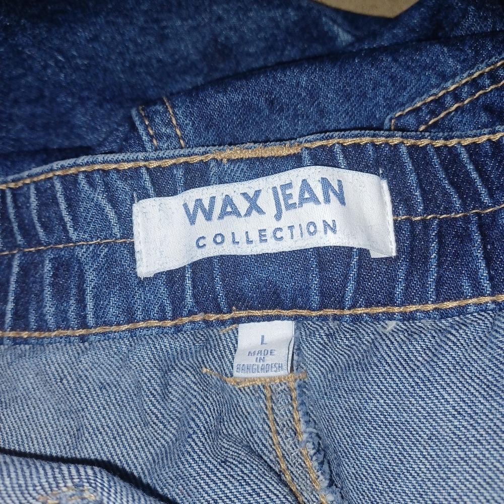 Wax Jean Collection Women New Size L Classic Blue Denim Pants - Picture 2 of 16